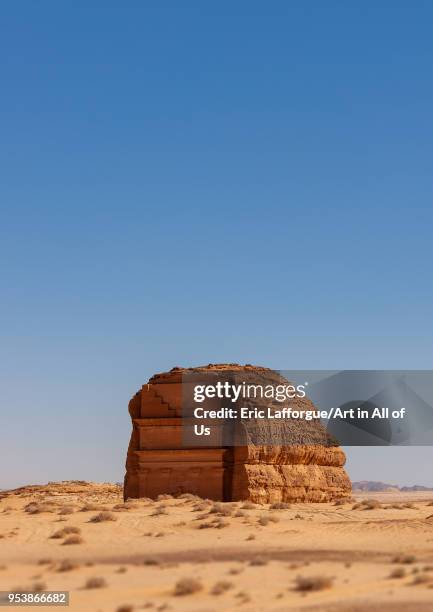 Qsar farid nabataean tomb in madain saleh archaeologic site, Al Madinah Province, Al-Ula, Saudi Arabia on January 25, 2010 in Al-ula, Saudi Arabia.