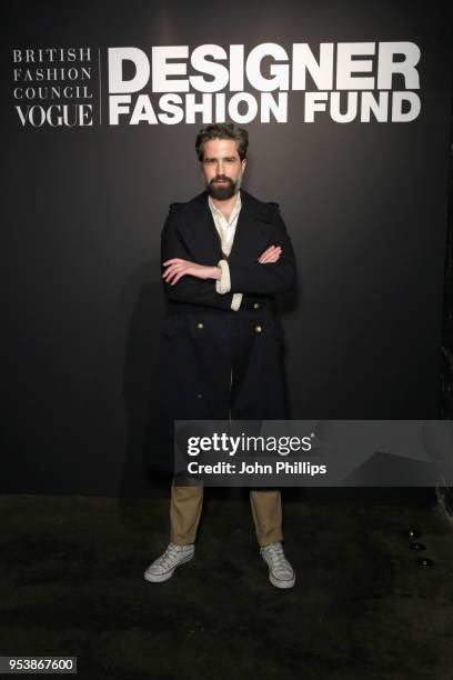 Jack Guinness attends the British Fashion Council Vogue Party at The Mandrake Hotel on May 2, 2018 in London, England.