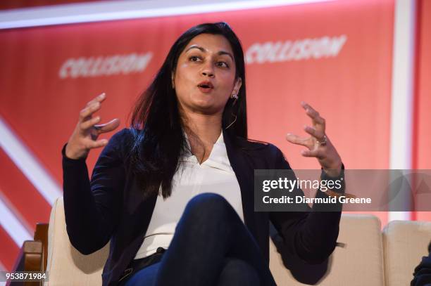 Louisiana , United States - 2 May 2018; Mona Siddiqui, US Surgeon General on the Binate.IO stage during day two of Collision 2018 at Ernest N. Morial...