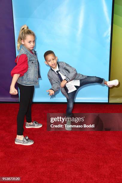 Channah and Trent attend the NBCUniversal Summer Press Day 2018 at Universal Studios Backlot on May 2, 2018 in Universal City, California.