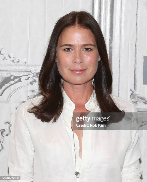 Maura Tierney attends the Build Series at Build Studio on May 2, 2018 in New York City.