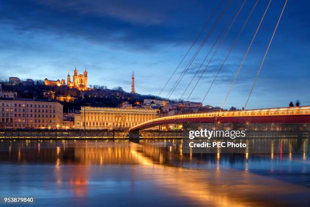 notre-dame de fourviere - basilica-notre-dame-de-fourviere stock pictures, royalty-free photos & images