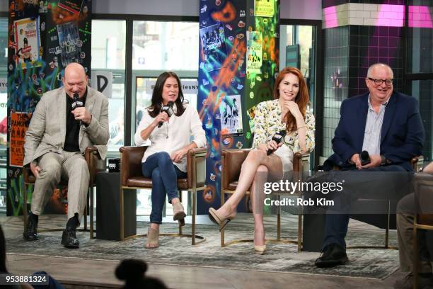 John Carroll Lynch, Maura Tierney, Kylene K. Steele and Timothy McNeil attend the Build Series at Build Studio on May 2, 2018 in New York City.