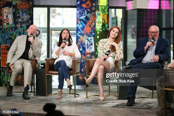 John Carroll Lynch, Maura Tierney, Kylene K. Steele and Timothy McNeil attend the Build Series at Build Studio on May 2, 2018 in New York City.