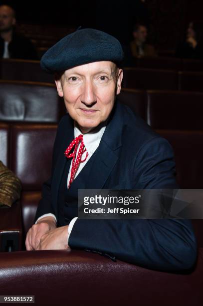 Milliner Stephen Jones during the British Fashion Council Initiative Announcement held at The May Fair Hotel on May 2, 2018 in London, England.