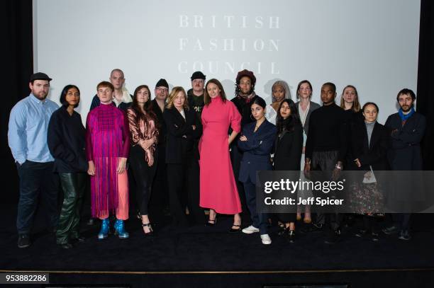 NewGen designers Richard Quinn, Supriya Lele, Richard Malone, Per Gotesson, Paula Knorr, Paul Stafford, Sarah Mower , Liam Hodges, Caroline Rush,...