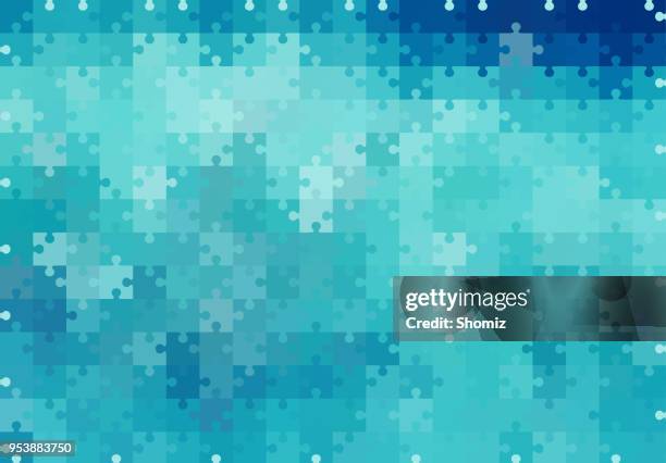 abstract background - jigsaw vector stock illustrations