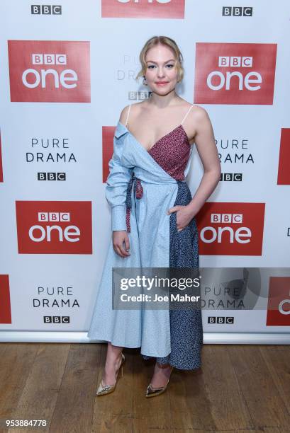 Ciara Charteris attends the Poldark Series 4 premiere at BFI Southbank on May 2, 2018 in London, England.