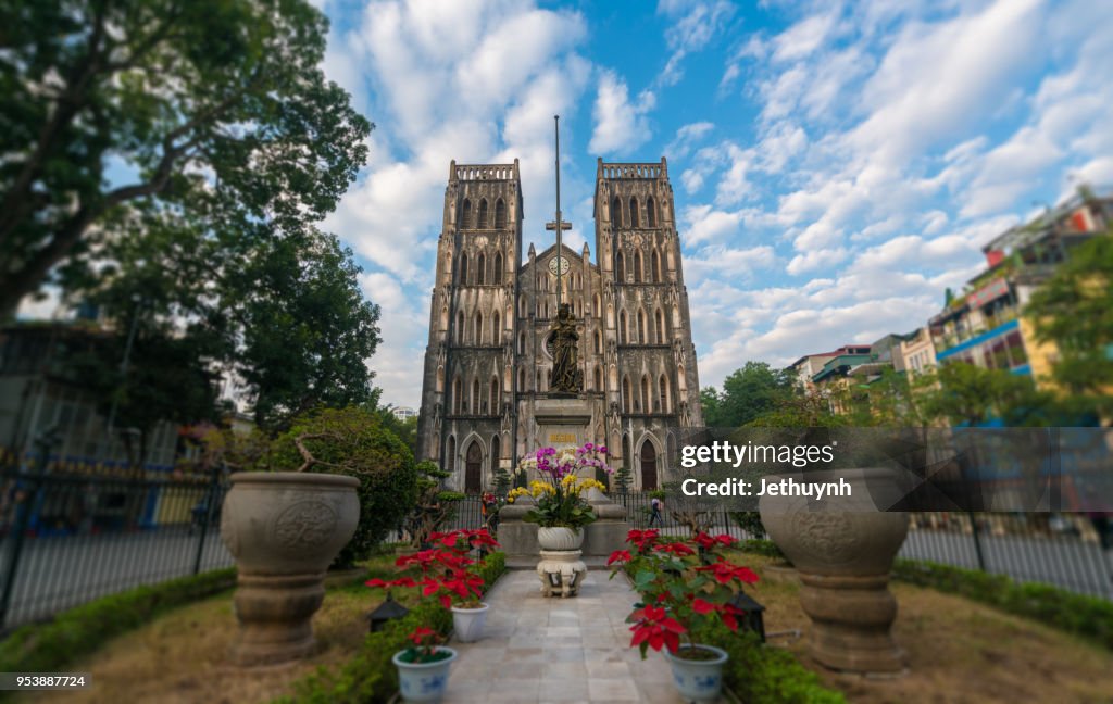 St. Joseph's Cathedral in Hanoi city. Vietnam