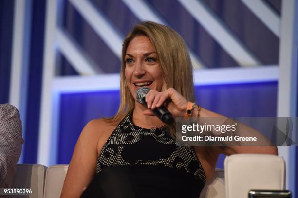 Louisiana , United States - 2 May 2018; Lauren Foundos, FORTE on the Panda Conf Creatiff stage during day two of Collision 2018 at Ernest N. Morial...