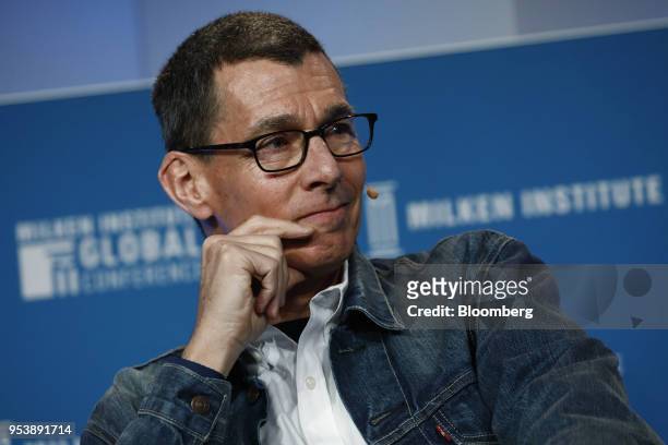 Chip Bergh, president and chief executive officer of Levis Strauss & Co., listens during the Milken Institute Global Conference in Beverly Hills,...