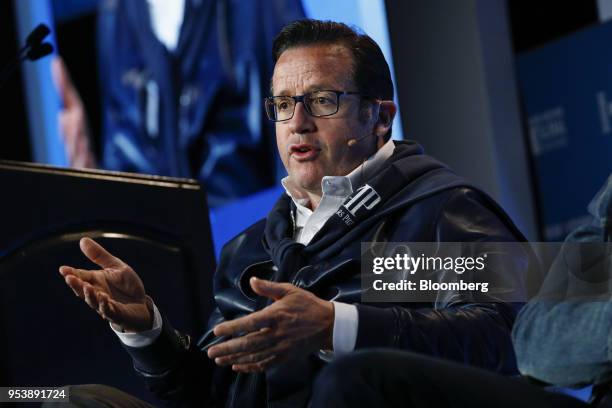 Francois-Henry Bennahmias, chief executive officer of Audemars Piguet Holding SA, speaks during the Milken Institute Global Conference in Beverly...