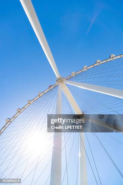 las vegas - linq - high roller - high roller ferris wheel stockfoto's en -beelden