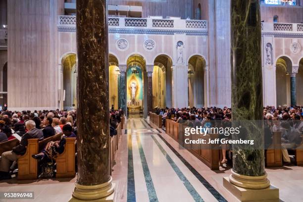 Washington DC, Basilica of the National Shrine of the Immaculate Conception, high school graduation ceremony.