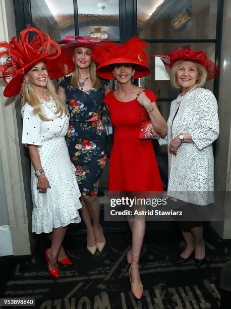 Michelle-Marie Heinemann of Old Fashioned Mom Magazine, Jennifer Harrison, Debbie Dickinson and Golda Parrott attend the "9th annual Bellini and...