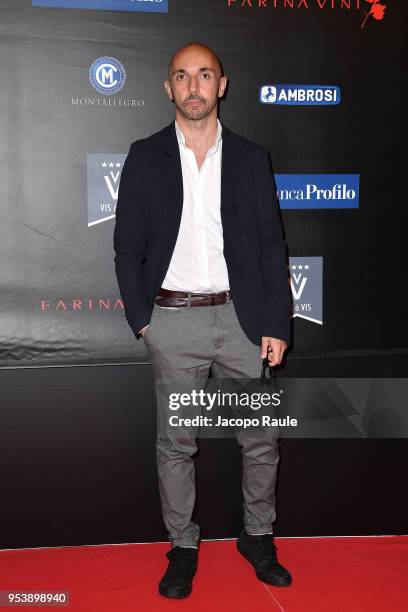 Matteo VIcino attends the Riviera International Film Festival on May 2, 2018 in Sestri Levante, Italy.