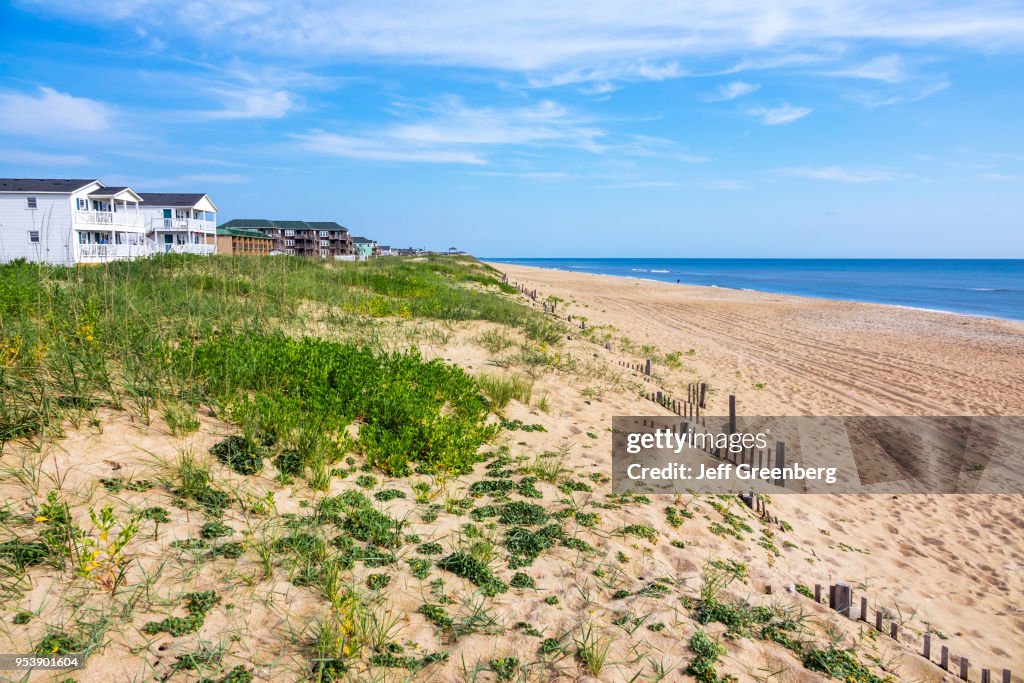 North Carolina, Cape Hatteras National Seashore, Kill Devil Hills, beach and ocean