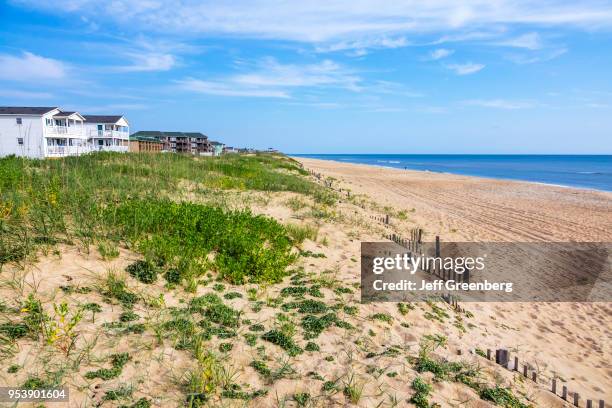 North Carolina, Cape Hatteras National Seashore, Kill Devil Hills, beach and ocean.