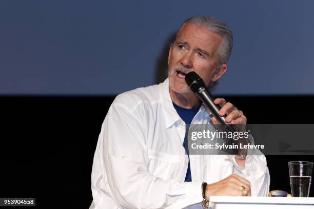 Actor Patrick Duffy attends Q&A as part of Series Mania Lille Hauts de France festival day 6 photocall on May 2, 2018 in Lille, France.