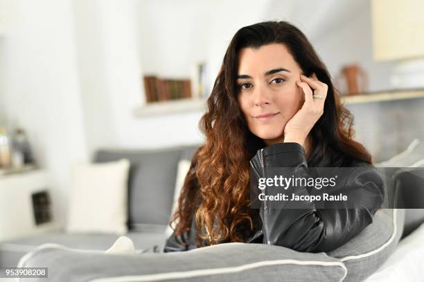 Cote De Pablo poses for a portrait session during the Riviera International Film Festival on May 2, 2018 in Sestri Levante, Italy.