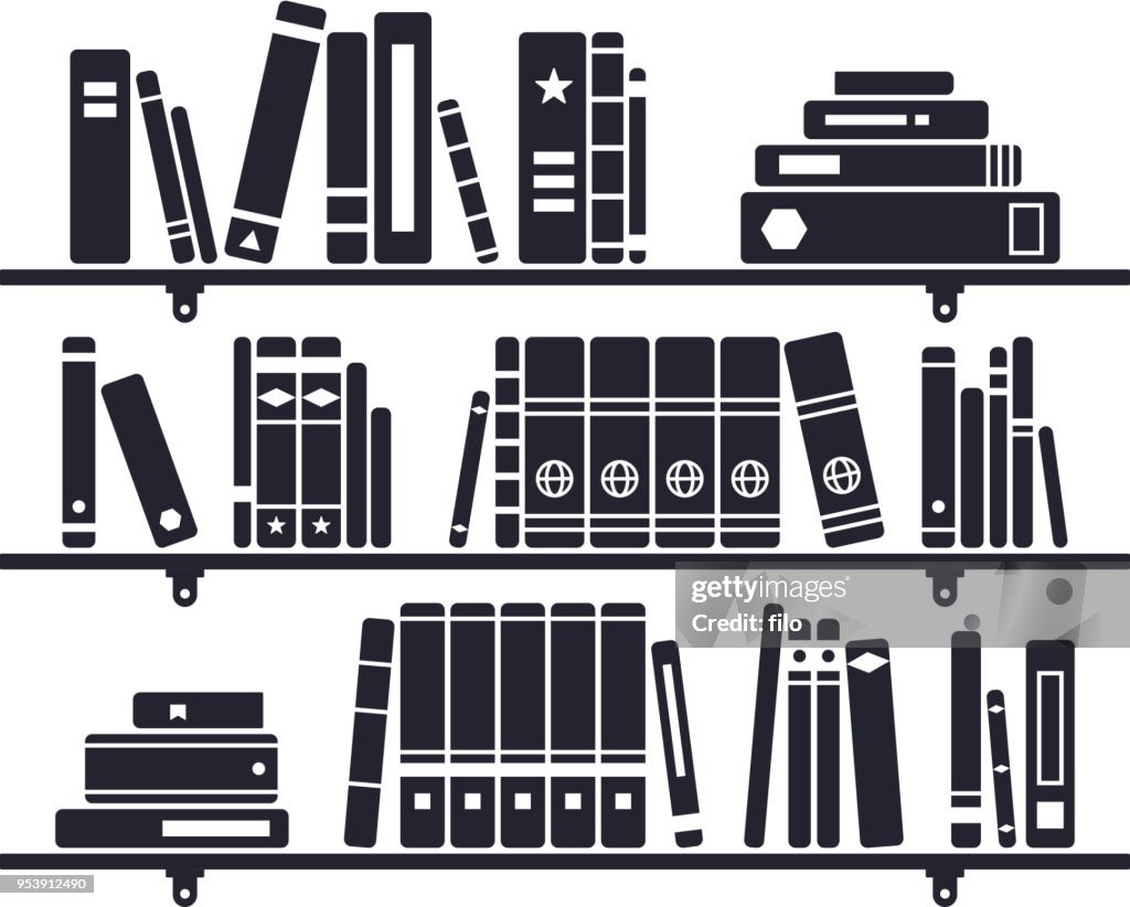 Bücher auf einem Regal