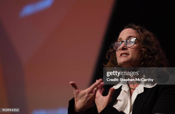 Louisiana , United States - 2 May 2018; Nina Jacobson, Color Force, on Center stage during day two of Collision 2018 at Ernest N. Morial Convention...