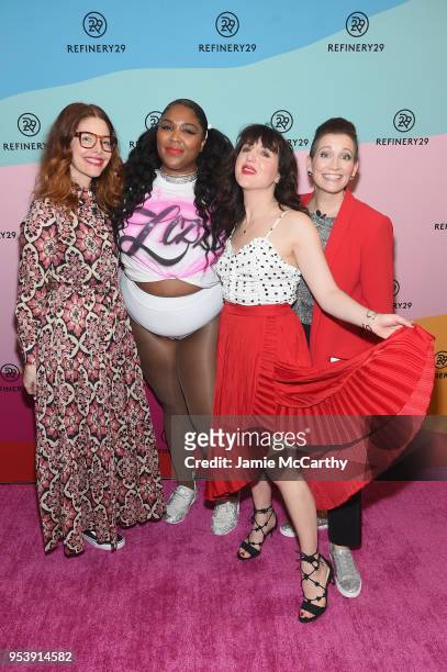 Refinery29 Global Editor-in-Chief and Co-founde Christene Barberich, hip-hop artist Lizzo, Refinery29 Executive Creative Director and co-founder...
