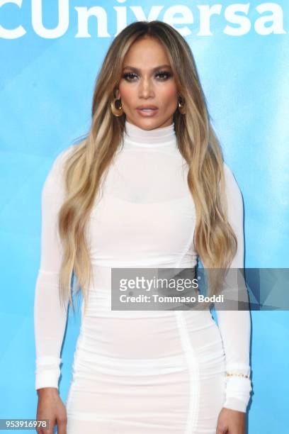 Jennifer Lopez attends the NBCUniversal Summer Press Day 2018 at Universal Studios Backlot on May 2, 2018 in Universal City, California.