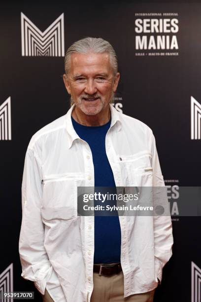 Actor Patrick Duffy attends photocall before Q&A as part of Series Mania Lille Hauts de France festival day 6 photocall on May 2, 2018 in Lille,...