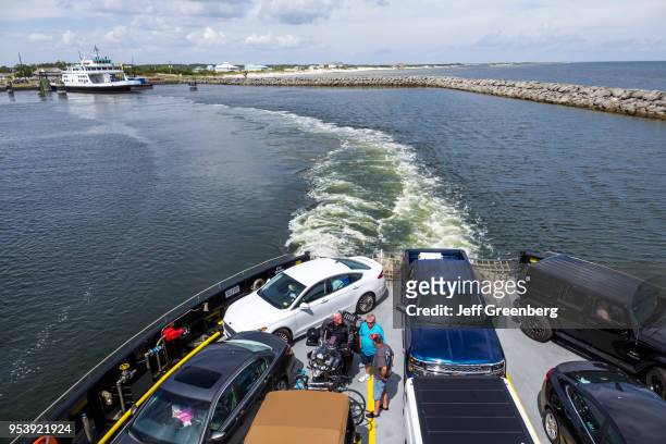 North Carolina, Pamlico Sound, Outer Banks, Cedar Island, Ocracoke, ferry boat leaving.