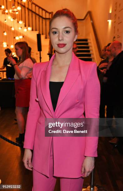 Cast member Seana Kerslake attends the press night performance of "Mood Music" at The Old Vic Theatre on May 2, 2018 in London, England.