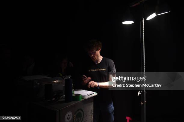 Louisiana , United States - 2 May 2018; Paddy Cosgrave, CEO, Collision & Web Summit back stage during day two of Collision 2018 at Ernest N. Morial...