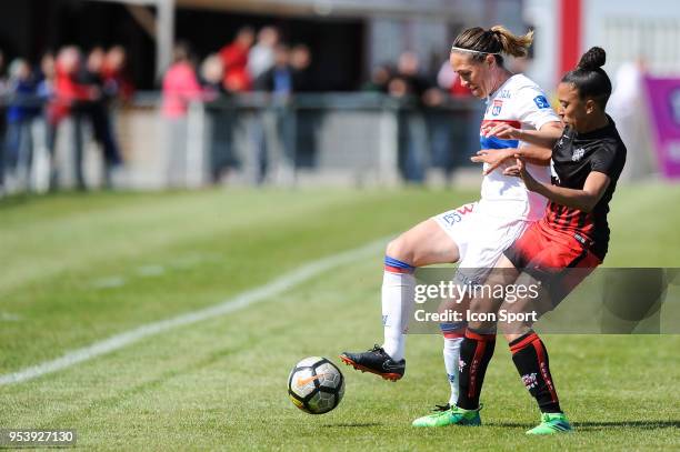 Camille Abily of Lyon during the French Women Division 1 match between Fleury and Lyon on May 2, 2018 in Fleury-Merogis, France.