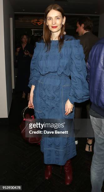 Roksanda Ilincic attends the British Fashion Council x Vogue dinner at The Mandrake Hotel on May 2, 2018 in London, England.