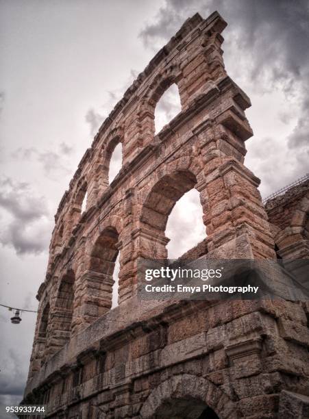 arena di verona - arena de verona fotografías e imágenes de stock