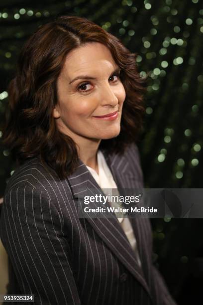 Tina Fey attends the 2018 Tony Awards Meet The Nominees Press Junket on May 2, 2018 at the Intercontinental Hotel in New York City.