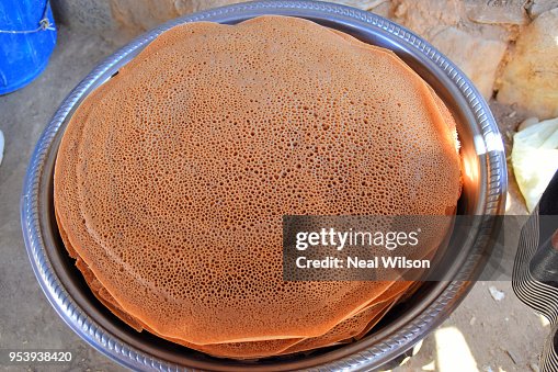 Injera Diffrent Color Injera Ethiopia High-Res Stock Photo - Getty Images