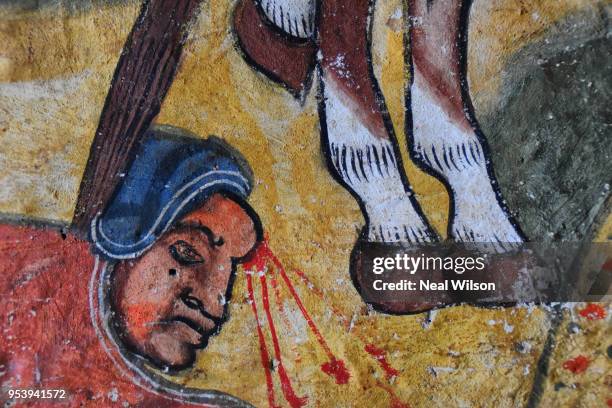 church paintings in ethiopia - lake tana stock pictures, royalty-free photos & images