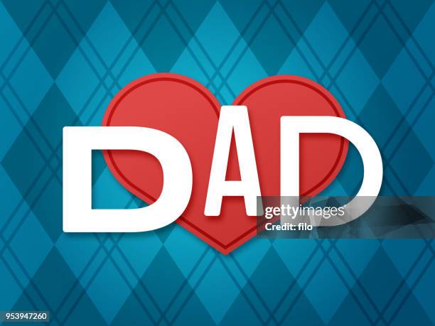 father's day love dad - father's day stock illustrations