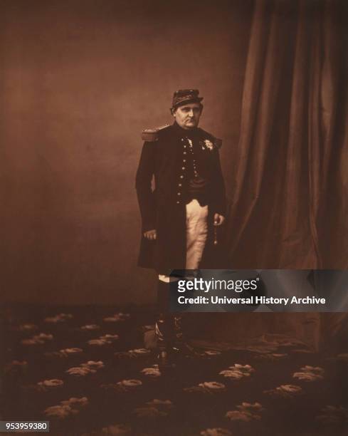 Prince Napoleon, Full-Length Portrait Wearing Uniform, Crimean War, Crimea, Ukraine, by Roger Fenton, 1855.