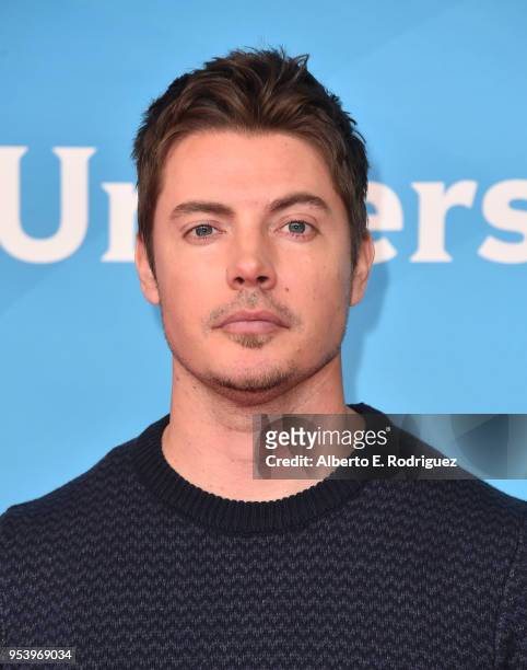 Actor Josh Henderson attends NBCUniversal's Summer Press Day 2018 at The Universal Studios Backlot on May 2, 2018 in Universal City, California.