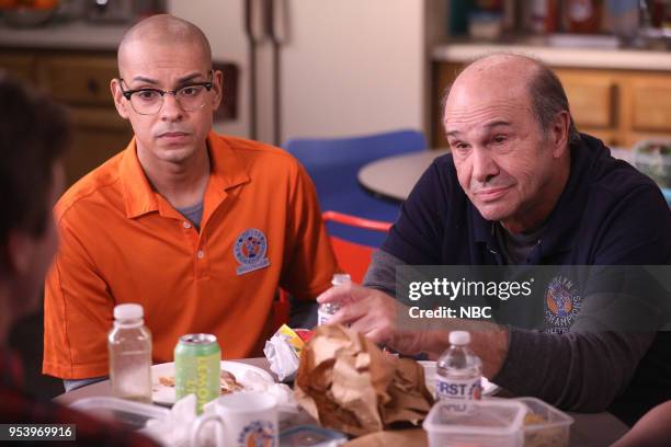 Matt Bomer Poster" Episode 107 -- Pictured: Yassir Lester as Shabaz, Robert Costanzo as Uncle Bud --