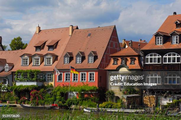 Bamberg, Little Venice, Regnitz river, Old fishermen«s houses, UNESCO World Heritage site, Franconia, Bavaria, Germany, Europe.