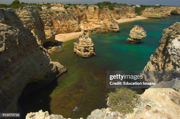 Praia da Marinha, Lagoa, Marinha Beach, Algarve, Portugal, Europe..