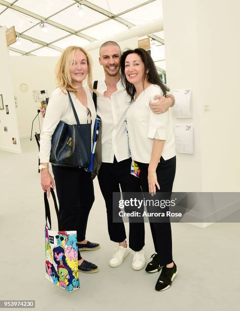 Robin Braka, Thomas Rom and Rachel Khafif Attend the Frieze New York VIP Press Preview on May 2, 2018 in New York City.