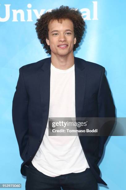 Damon J. Gillespie attends the NBCUniversal Summer Press Day 2018 at Universal Studios Backlot on May 2, 2018 in Universal City, California.