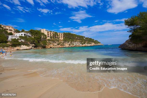 Mallorca, Santanyi Beach, Cala Santanyi, Mallorca Island, Majorca, Balearic Islands, Spain, Europe.