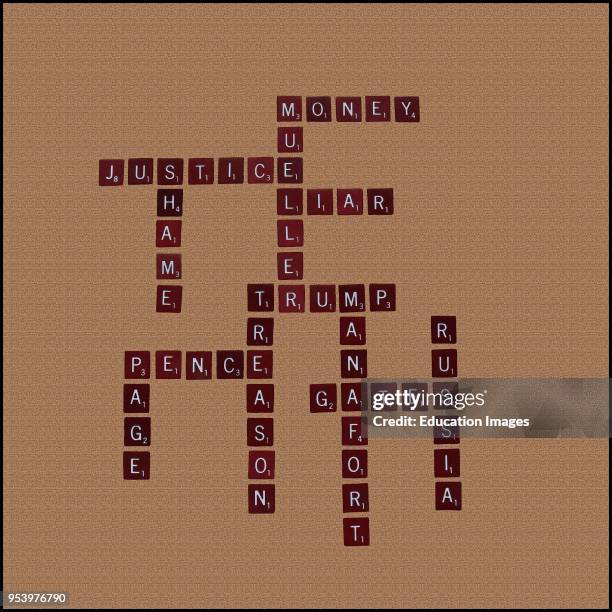 Presidential politics 2018 crossword of names related to presidential and Russia investigation.