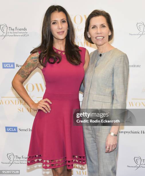 Talinda Benningto and Barbara Van Dahlen, Ph.D. Attend The Wonder of Women Summit at UCLA on May 2, 2018 in Los Angeles, California.