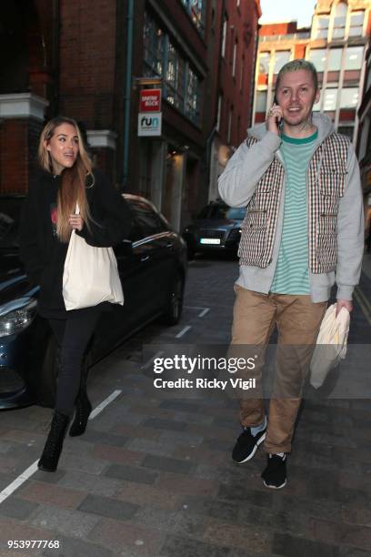 Professor Green seen attending Rubbish Cafe's launch party on May 2, 2018 in London, England.